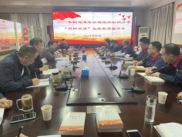 公司召開2021年度黨外知識分子“雙樹雙建”主題教育活動(dòng)座談會 公司召開2021年度黨外知識分子“雙樹雙建”主題教育活動(dòng)座談會